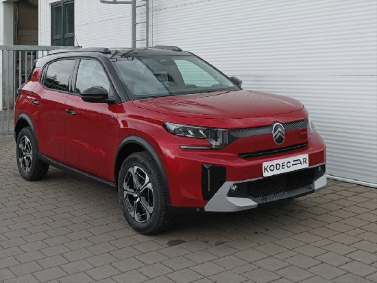 Nový vůz Citroën ë-C3 Aircross Elektric 44kWh 113k AT MAX červená metalíza Elektro Automatická