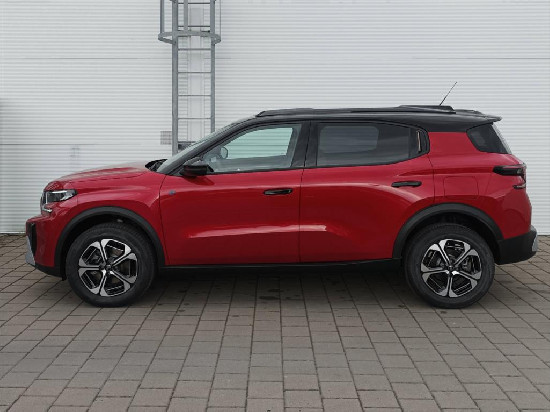 Nový vůz Citroën ë-C3 Aircross Elektric 44kWh 113k AT MAX červená metalíza Elektro Automatická