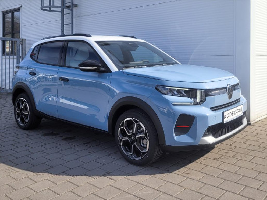 Nový vůz Citroën ë-C3 Electric 44kWh 113k AT MAX modrá metalíza Elektro Automatická