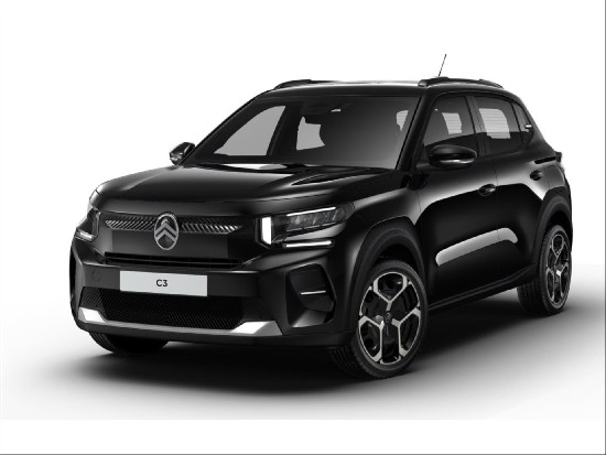 Nový vůz Citroën C3 1,2 PT 100k S&S 6MAN  PLUS Hybrid černá metalíza hybridní - benzin Automatická