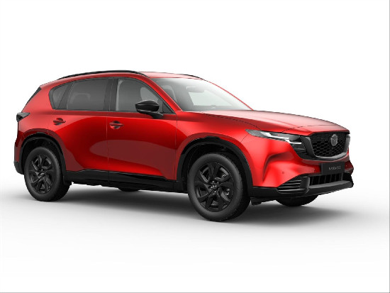 Nový vůz Mazda CX-5 2,5 Homura G141k 6AT 4x4 černá kůže červená metalíza Benzín Automatická