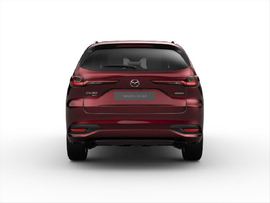 Nový vůz Mazda CX-80 3,3 e-Skyactiv D V6 8AT AWD 254k  Homura Plus tmavě červená metalíza Nafta Automatická