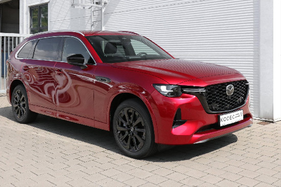 Nový vůz Mazda CX-80 3,3 e-Skyactiv D V6 8AT AWD 254k  Homura červená metalíza Nafta Automatická