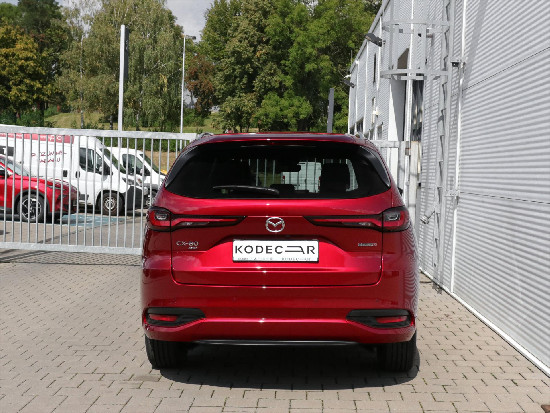 Nový vůz Mazda CX-80 3,3 e-Skyactiv D V6 8AT AWD 254k  Homura červená metalíza Nafta Automatická