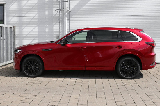 Nový vůz Mazda CX-80 3,3 e-Skyactiv D V6 8AT AWD 254k  Homura červená metalíza Nafta Automatická