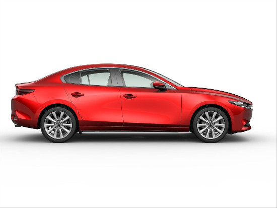 Nový vůz Mazda 3 2,5 e-Skyactiv G140k 6MAN 4x2  SDN Centre-Line červená metalíza Benzín Manuální