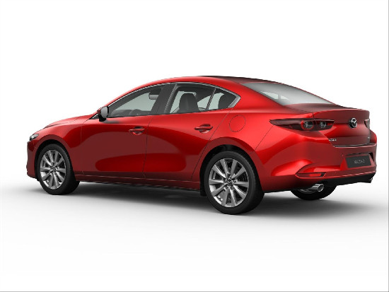 Nový vůz Mazda 3 2,5 e-Skyactiv G140k 6MAN 4x2  SDN Centre-Line červená metalíza Benzín Manuální