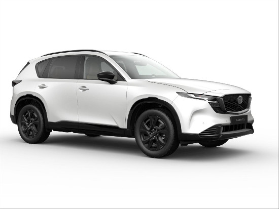 Nový vůz Mazda CX-5 2,5 e-Skyactiv G141k 6AT 4x4  Homura - světlá kůže Nappa Tan bílá metalíza Benzín Automatická