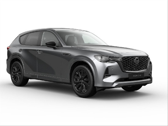 Nový vůz Mazda CX-60 2,5 e-Skyactiv PHEV G327 8AT 4x4  Homura Plus - černá kůže šedá metalíza hybridní - benzin Automatická