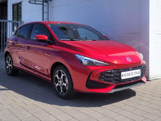 Nový vůz MG MG3 1,5 Exclusive Hybrid+ 195k AT 100kW+75kW červená metalíza hybridní - benzin Automatická