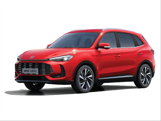 Nový vůz MG ZS 1,5 Exclusive HEV 198k 3AT červená metalíza hybridní - benzin Automatická