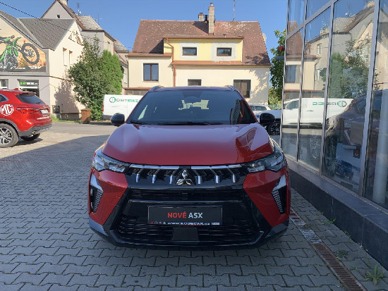 Nový vůz Mitsubishi ASX 1,3 DI-T Mild Hybrid 160k 7AT 4x2  Invite+ červená metalíza hybridní - benzin Automatická